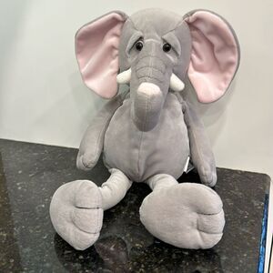 Russ Berrie Large Elephant Plush Toy Grey Children's Soft Toy 20” Tall!